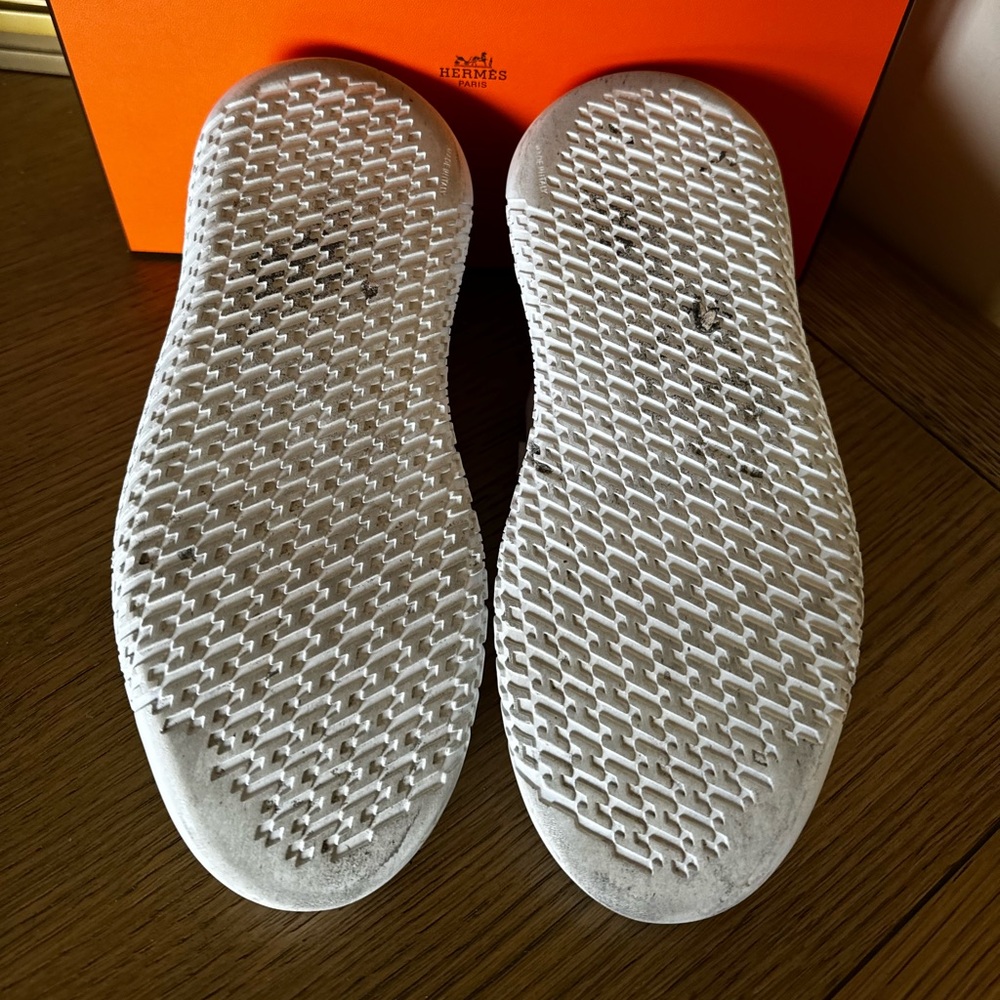 Hermes Crew Sneakers Size 37 Preloved - Picture 5 of 5